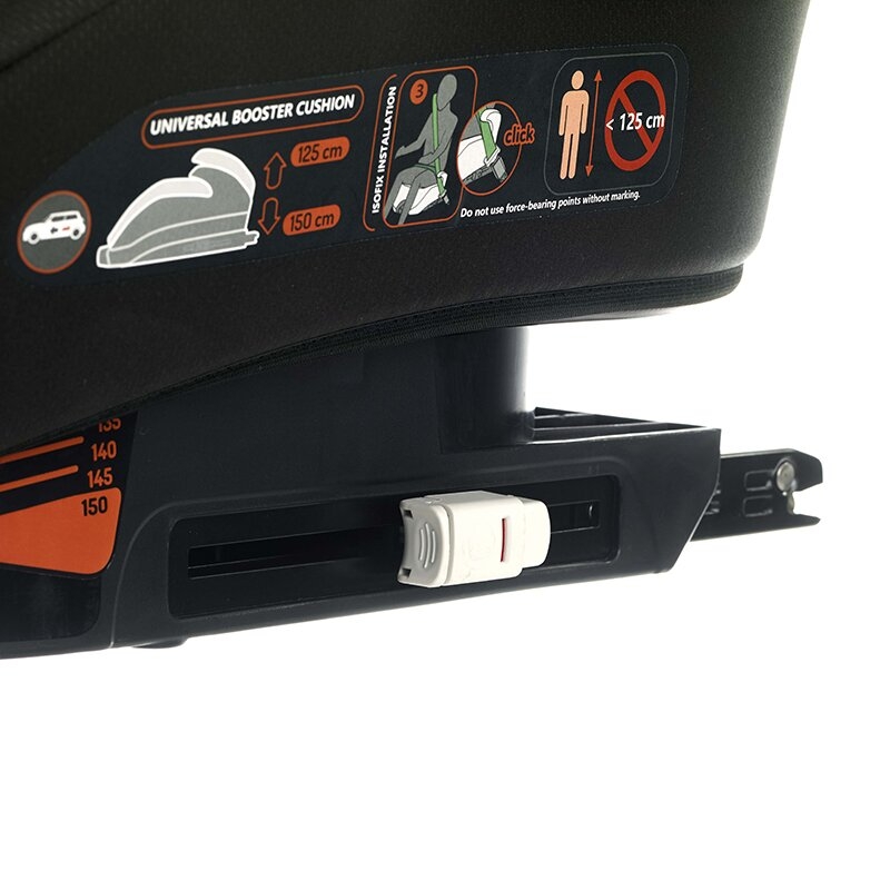 Inaltator auto, Be Cool, Boosty I-size, 125- 150 cm, Cu sistem de reglare treptata a inaltimii, Instalare cu sistem Isofix si centura de prindere, Cu husa detasabila, Conform standardului de securitate i-Size, Cosmos