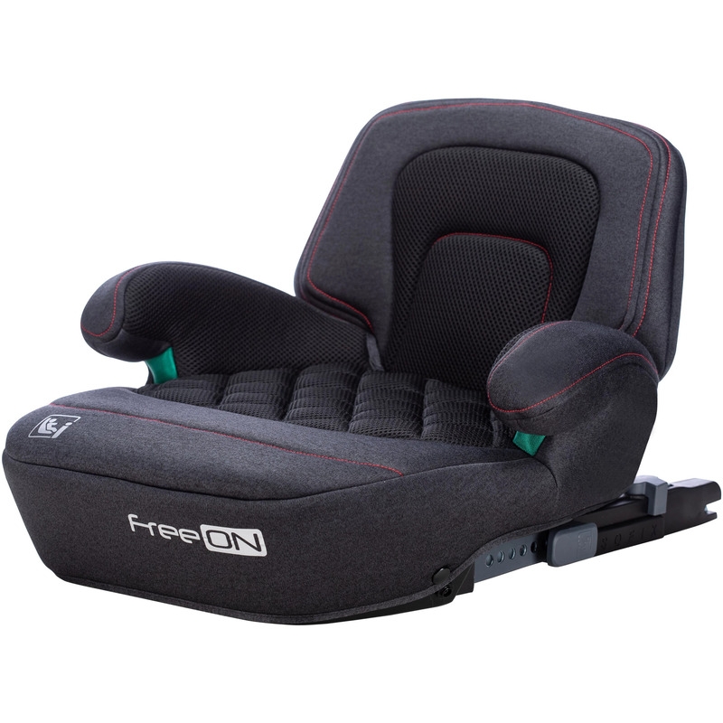 Inaltator auto, Cosmo Plus I-Size, Cu isofix, Cu spatar inaltat si cotiere, Potrivit pentru copiii intre 125 si 150 cm sau intre 25 si 36 Kg, FreeON, Conform cu standardul european de securitate ECE R129, gri