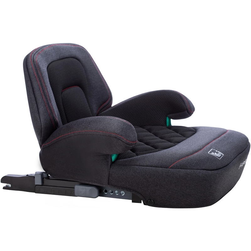 Inaltator auto, Cosmo Plus I-Size, Cu isofix, Cu spatar inaltat si cotiere, Potrivit pentru copiii intre 125 si 150 cm sau intre 25 si 36 Kg, FreeON, Conform cu standardul european de securitate ECE R129, gri