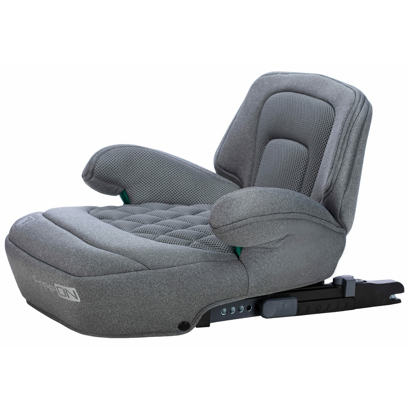 Inaltator auto, Cosmo Plus I-Size, Cu isofix, Cu spatar inaltat si cotiere, Potrivit pentru copiii intre 125 si 150 cm sau intre 25 si 36 Kg, FreeON, Conform cu standardul european de securitate ECE R129, Gray