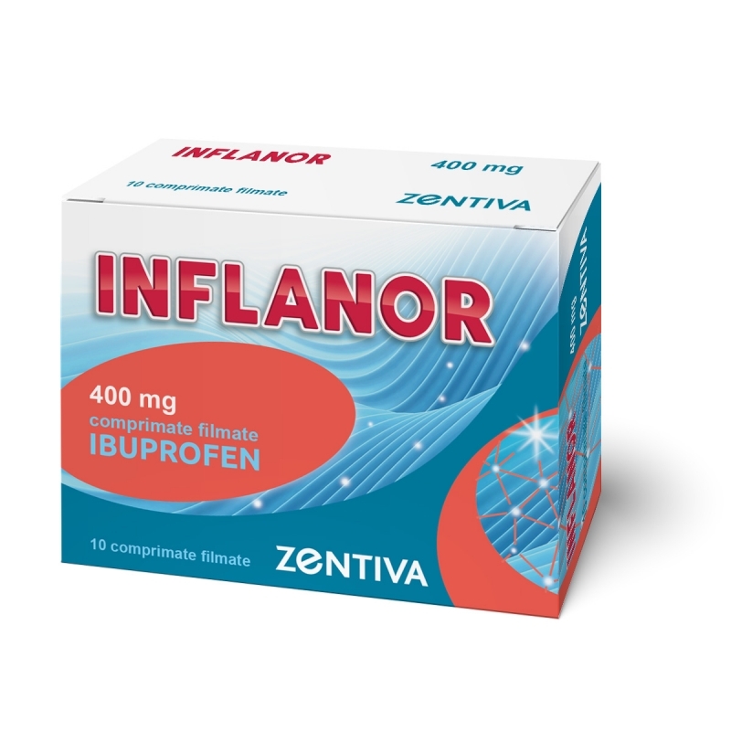 Inflanor, 400 mg, 10 comprimate filmate, Zentiva