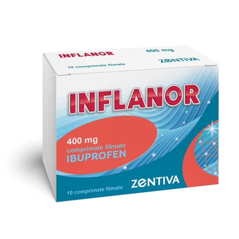 Inflanor, 400 mg, 10 comprimate filmate, Zentiva