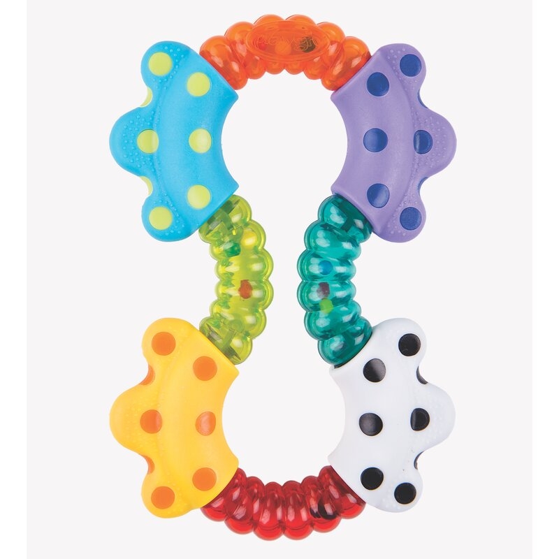 Jucarie zornaitoare, Cu diferite texturi, Dimensiune mare, Click and twist Rattle, Playgro