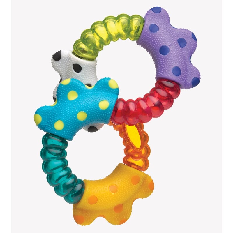 Jucarie zornaitoare, Cu diferite texturi, Dimensiune mare, Click and twist Rattle, Playgro
