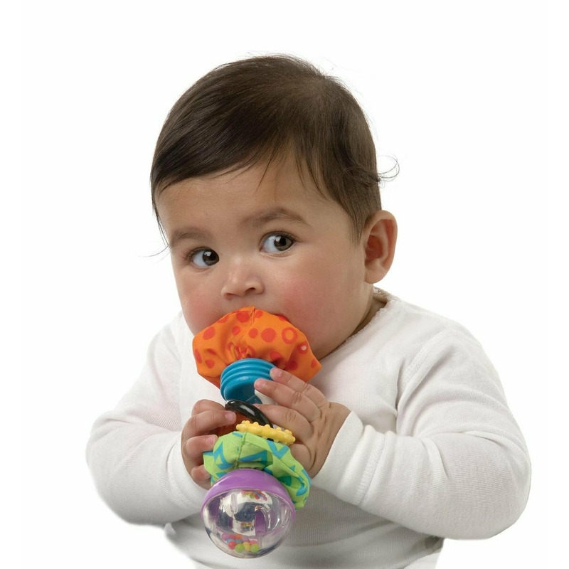 Jucarie zornaitoare, Cu diferite texturi, Dimensiune mare, Super Shaker, Playgro