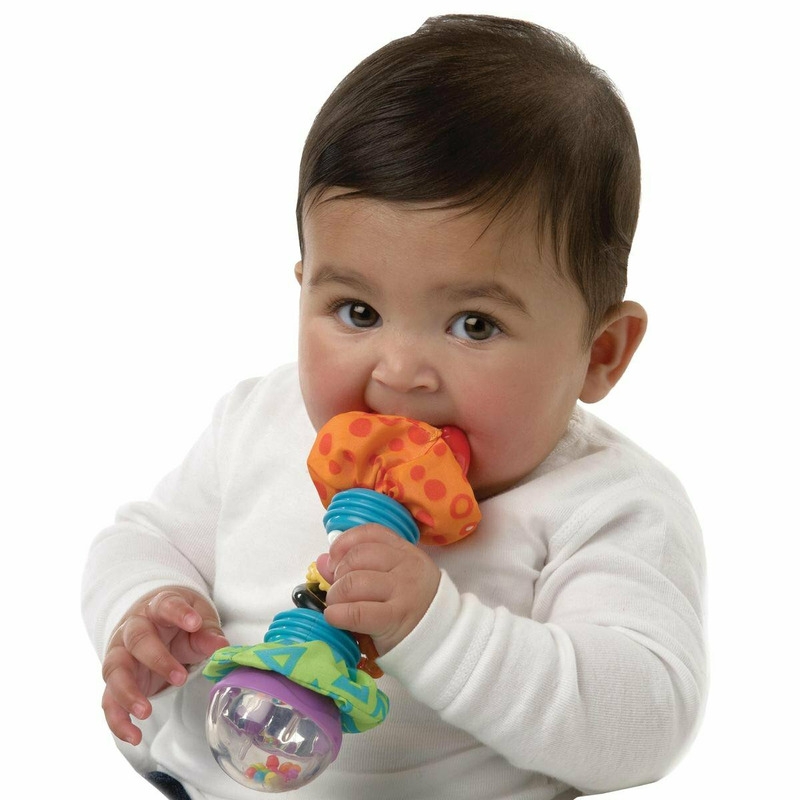 Jucarie zornaitoare, Cu diferite texturi, Dimensiune mare, Super Shaker, Playgro