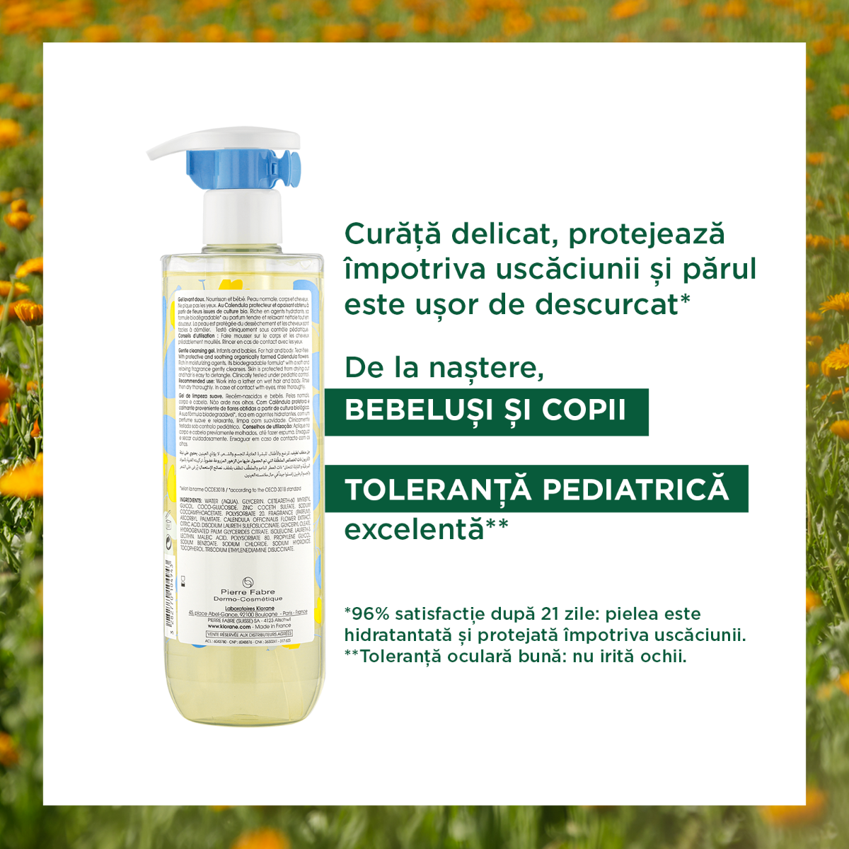 Klorane - Bebe gel spumant 500ml
