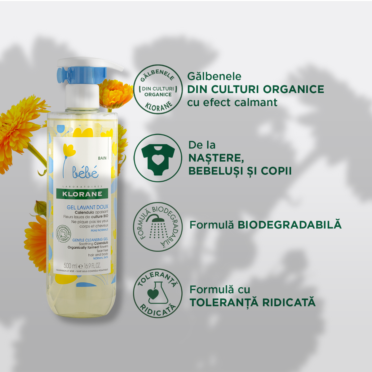 Klorane - Bebe gel spumant 500ml