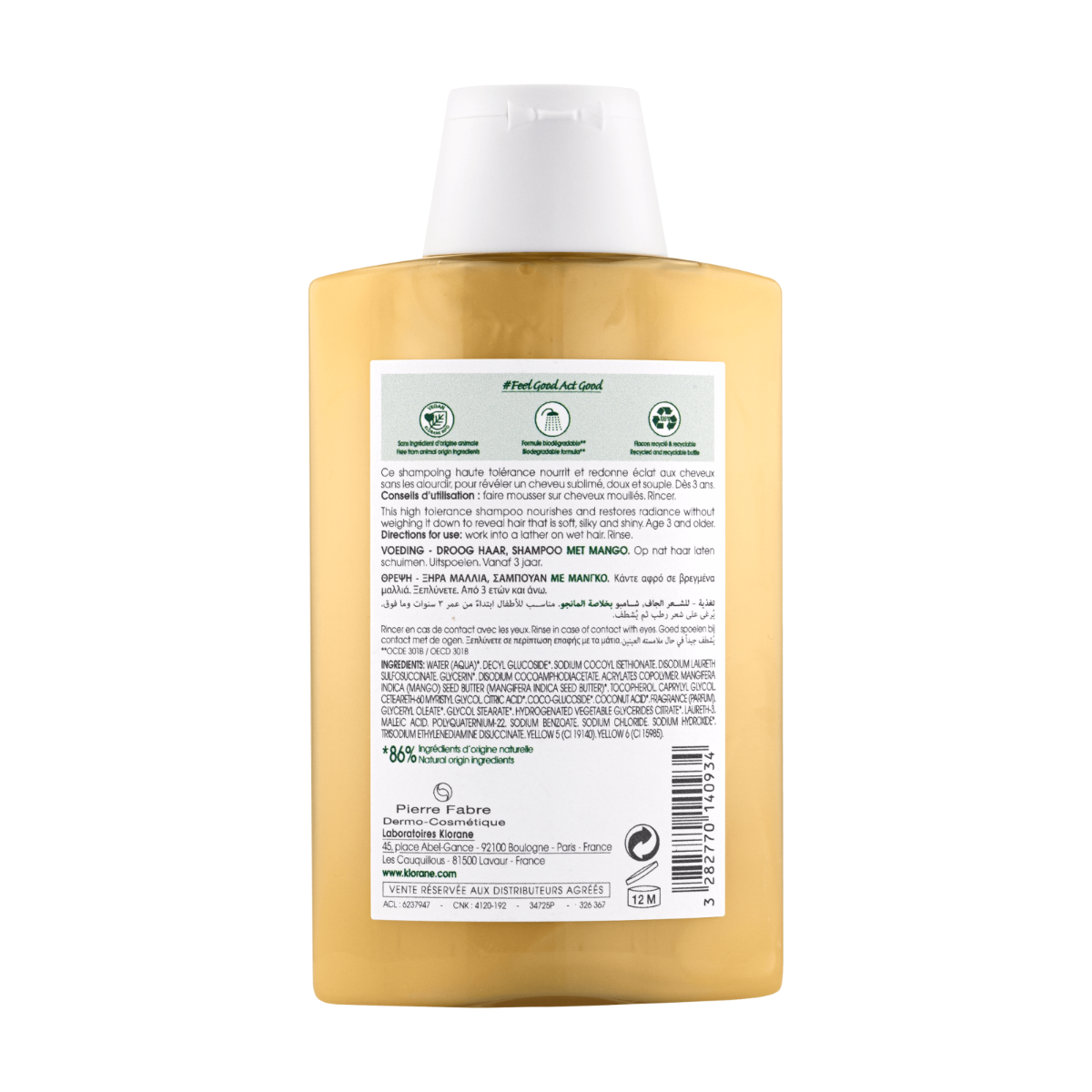 Klorane - Sampon cu extract de mango 200ml