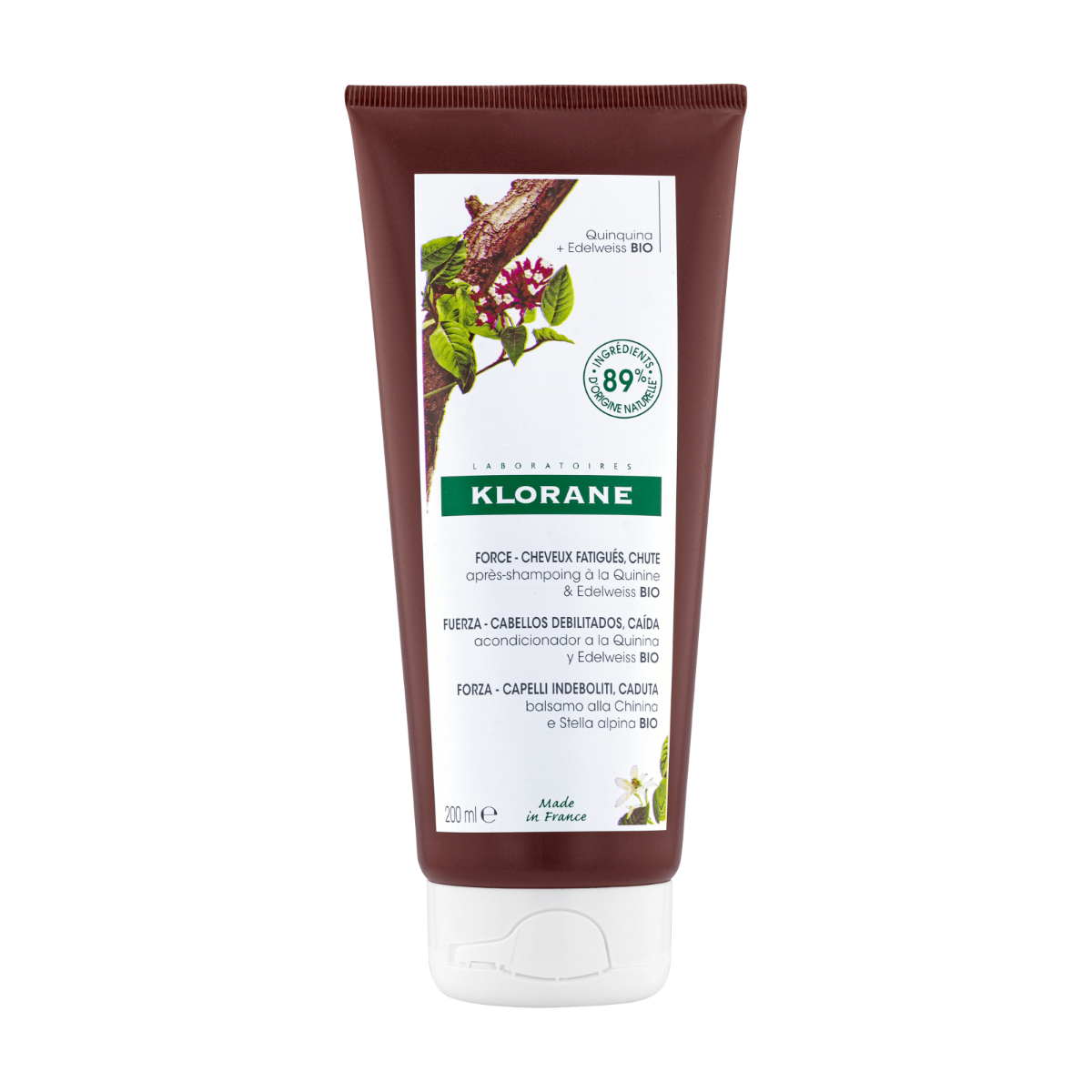 Klorane - Balsam chinina si floare de colt bio 200ml