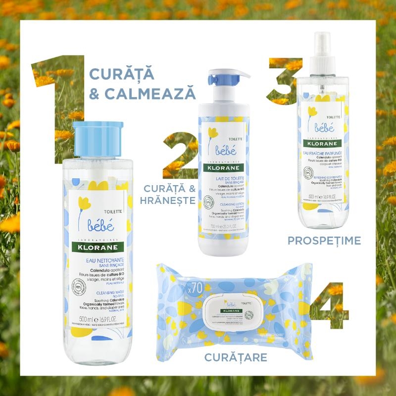 Bebe apa de curatare, 500ml, Klorane