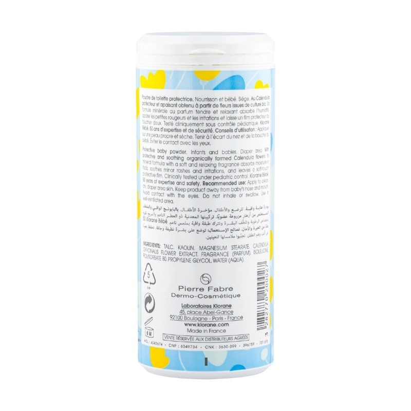 Bebe pudra de toaleta protectoare, 100g, Klorane