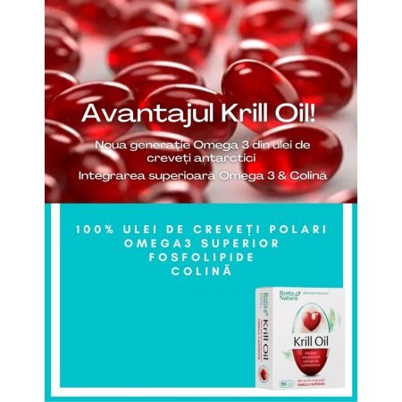 Krill Oil, 500 mg, 90 capsule, Rotta Natura