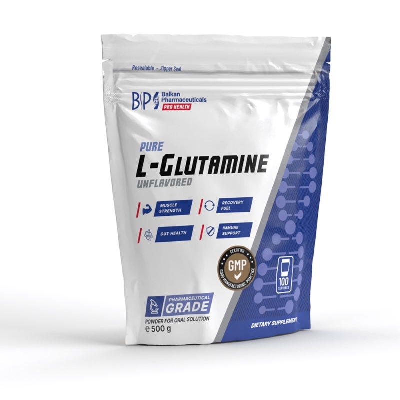 L-Glutamine pulbere pentru solutie orala, 500 g, Balkan Pharmaceuticals