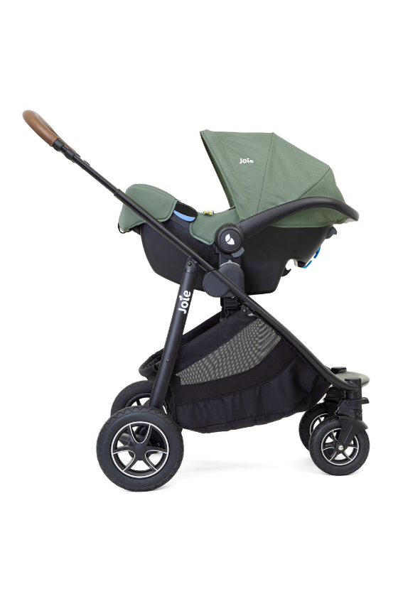 Carucior pentru copii multifunctional 3 in 1 Finiti Signature Pine/Laurel (Carucior Finiti Pine+ Landou Ramble XL Pine+ scoica i-Snug Laurel), Joie