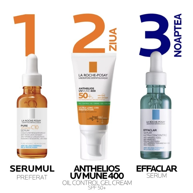 Anthelios UVMUNE Oil Control gel-crema SPF 50+, 50ml, La Roche-Posay