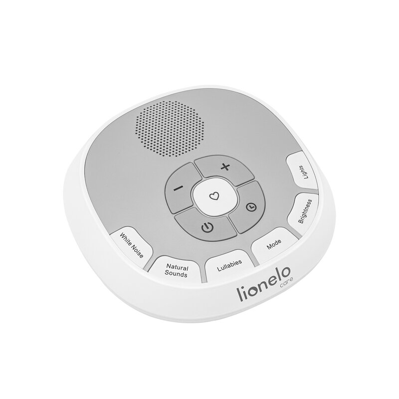 Lampa de veghe, Lionelo, BabyNap, 2 in 1, Wireless, Cu sunete si melodii de leagan, Cu 11 culori si 3 niveluri de luminozitate, Cu functie LoveBeat, Alb