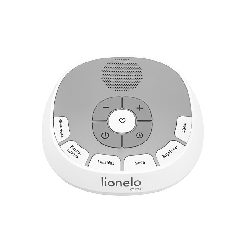 Lampa de veghe, Lionelo, BabyNap, 2 in 1, Wireless, Cu sunete si melodii de leagan, Cu 11 culori si 3 niveluri de luminozitate, Cu functie LoveBeat, Alb