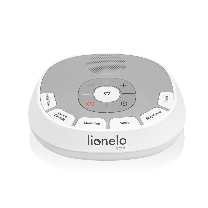 Lampa de veghe, Lionelo, BabyNap, 2 in 1, Wireless, Cu sunete si melodii de leagan, Cu 11 culori si 3 niveluri de luminozitate, Cu functie LoveBeat, Alb