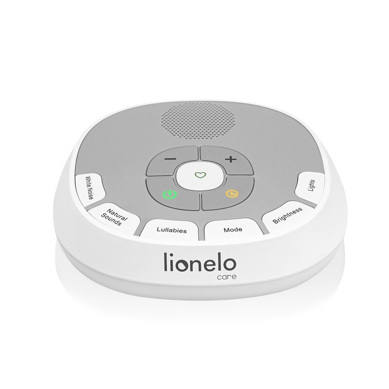 Lampa de veghe, Lionelo, BabyNap, 2 in 1, Wireless, Cu sunete si melodii de leagan, Cu 11 culori si 3 niveluri de luminozitate, Cu functie LoveBeat, Alb