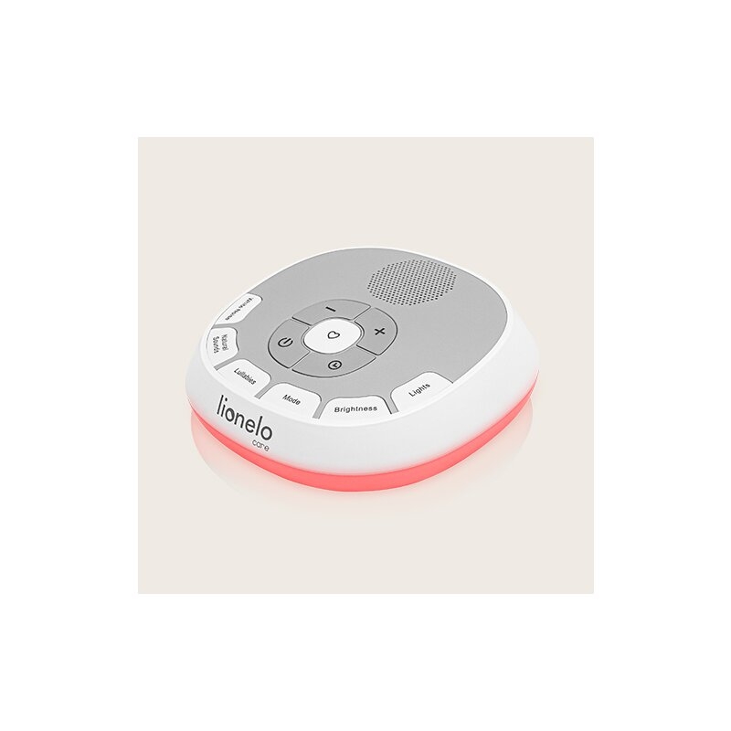 Lampa de veghe, Lionelo, BabyNap, 2 in 1, Wireless, Cu sunete si melodii de leagan, Cu 11 culori si 3 niveluri de luminozitate, Cu functie LoveBeat, Alb