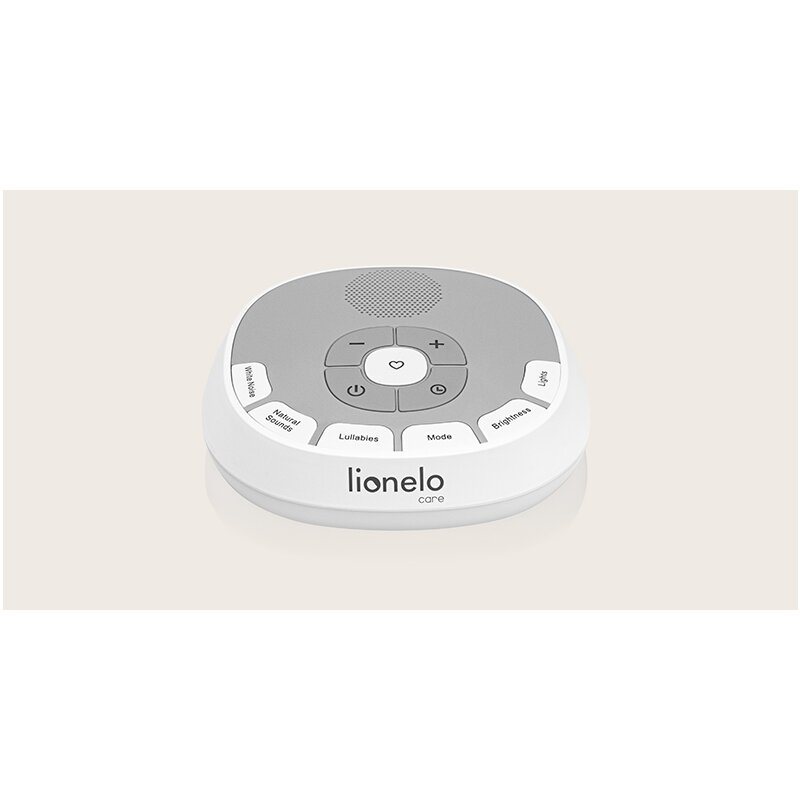 Lampa de veghe, Lionelo, BabyNap, 2 in 1, Wireless, Cu sunete si melodii de leagan, Cu 11 culori si 3 niveluri de luminozitate, Cu functie LoveBeat, Alb