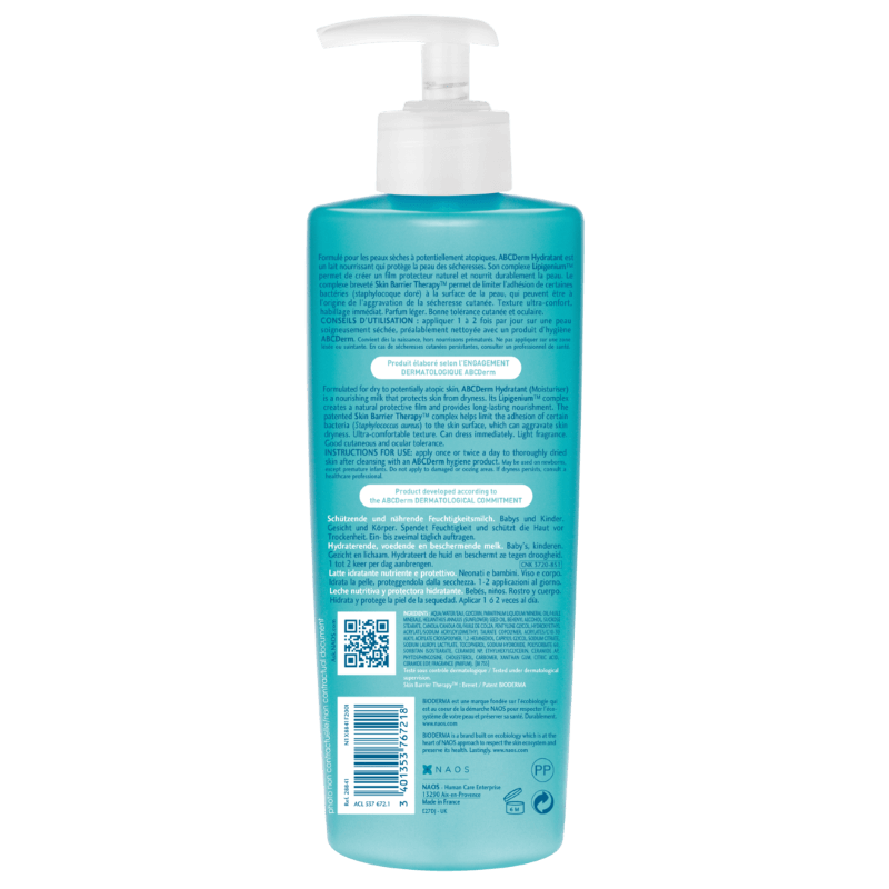 Lapte hidratant ABCDerm, 500 ml, Bioderma