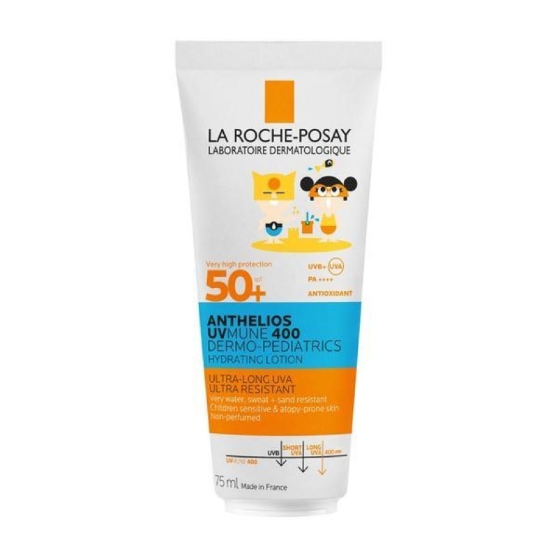 Lapte pentru copii SPF 50+ Anthelios UVMUNE 400 Dermo-Pediatrics, 75 ml, La Roche-Posay