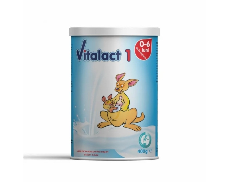 Lapte praf Vitalact 1, 0-6 luni, 400 g, Bioef