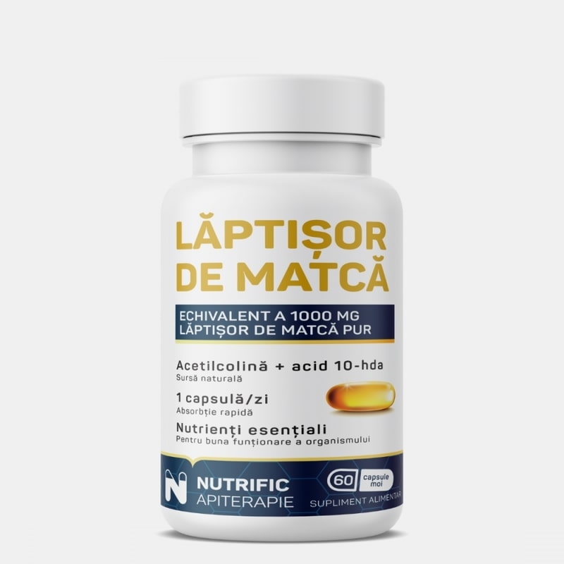 Laptisor de matca, 60 capsule moi, Nutrific
