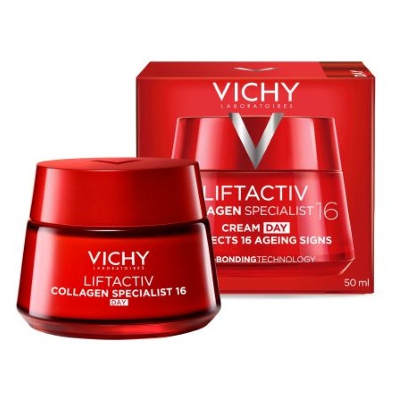 Crema de zi antirid pentru toate tipurile de ten Liftactiv Collagen Specialist 16, 50 ml, Vichy