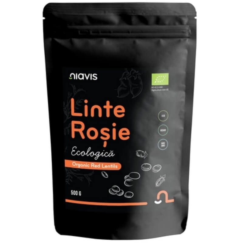 Linte rosie ecologica, 500 g, Niavis