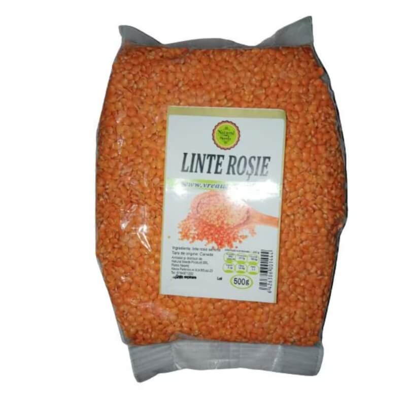 Linte rosie, 500 g, Natural Seeds