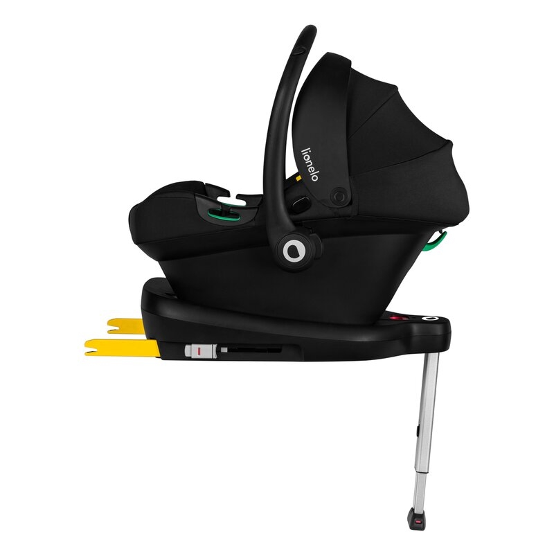 Lionelo - Baza scaun auto i-Size, Astrid, Cu Isofix, Cu indicatori pentru instalare corecta, Negru