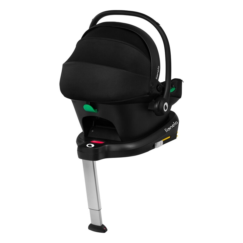 Lionelo - Baza scaun auto i-Size, Astrid, Cu Isofix, Cu indicatori pentru instalare corecta, Negru