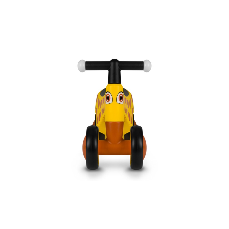 Lionelo - Bicicleta fara pedale, Sammy, Cu 4 roti, Din spuma EVA, Stabila, Manere moi, antiderapante, 12- 36 luni, Greutate maxima suportata 25 kg, Certificata EN 71-1:2014, EN 71-2:2011, EN 71-3:2019, Galben