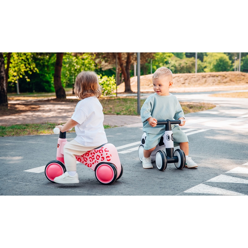 Lionelo - Bicicleta fara pedale, Sammy, Cu 4 roti, Din spuma EVA, Stabila, Manere moi, antiderapante, 12- 36 luni, Greutate maxima suportata 25 kg, Certificata EN 71-1:2014, EN 71-2:2011, EN 71-3:2019, Galben
