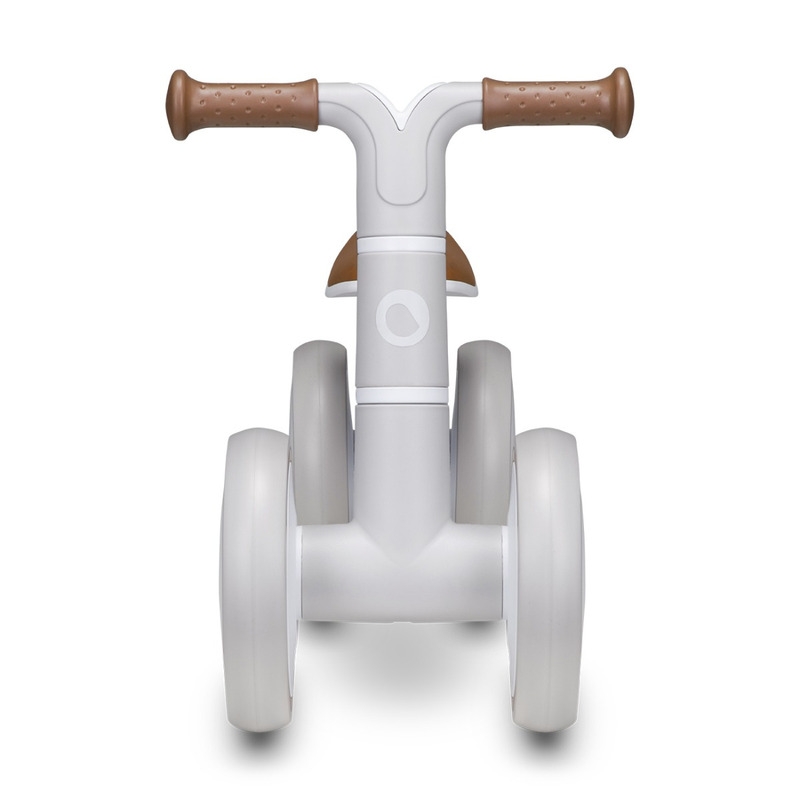 Lionelo - Bicicleta fara pedale Villy, Cu 4 roti, Din spuma EVA si TPR, Stabila, Manere moi, antiderapante, 12- 36 luni, Sustine pana la 30 kg, Certificata EN 71-1:2014, EN 71-2:2011, EN 71-3:2019, Bej