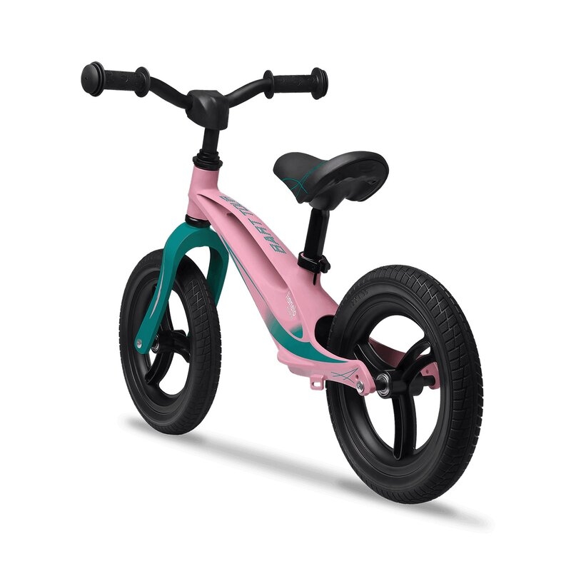 Lionelo - Bicicleta usoara Bart Tour, Fara pedale, Cu cadru din magneziu, Cu ghidon si sa reglabile, Greutate 3.8 Kg, 12 inch, Conform cu standardul european de securitate EN71, Pink Bubblegum