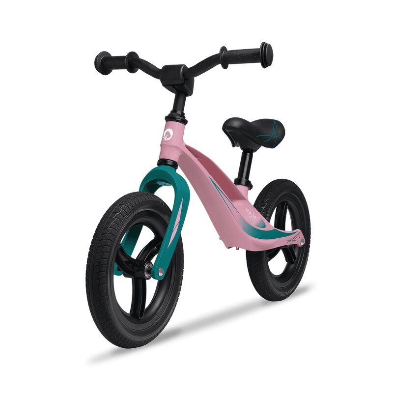 Lionelo - Bicicleta usoara Bart Tour, Fara pedale, Cu cadru din magneziu, Cu ghidon si sa reglabile, Greutate 3.8 Kg, 12 inch, Conform cu standardul european de securitate EN71, Pink Bubblegum