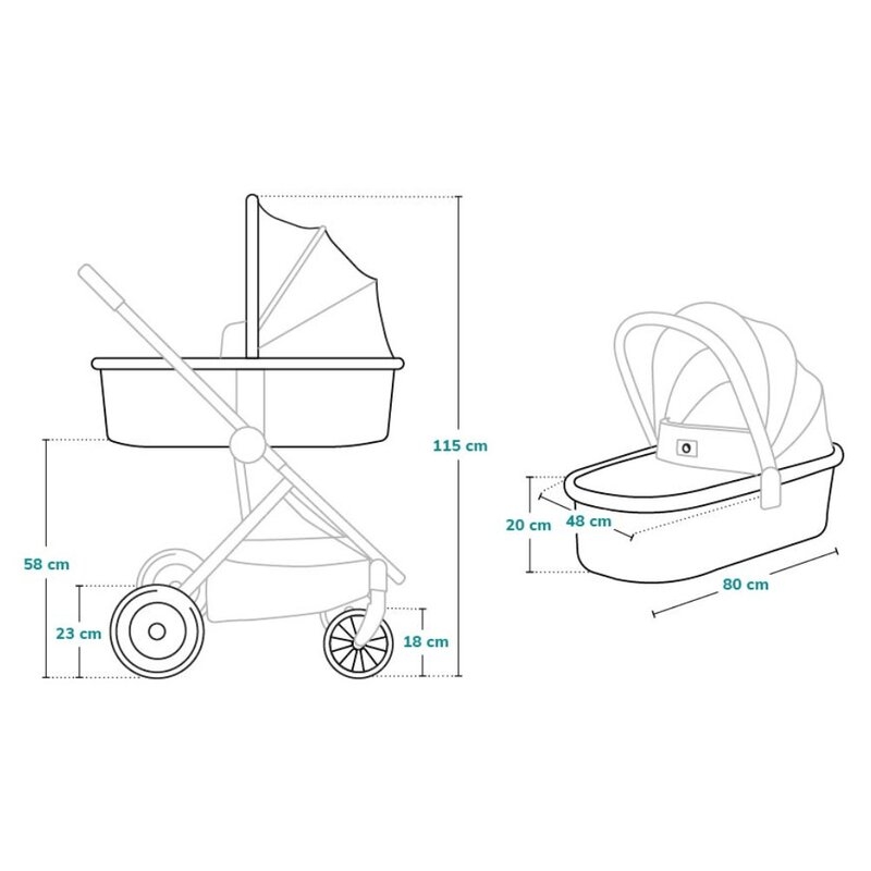 Lionelo - Carucior compact Amber Lovin, 2 in 1, Cadru din aluminiu, Cu landou intarit si salteluta moale, Scoica auto, Reversibil, Maner ajustabil, Huse pentru picioare, Plasa de tantari, Husa de ploaie, Geanta parinti, Pana la 22 kg, Negru