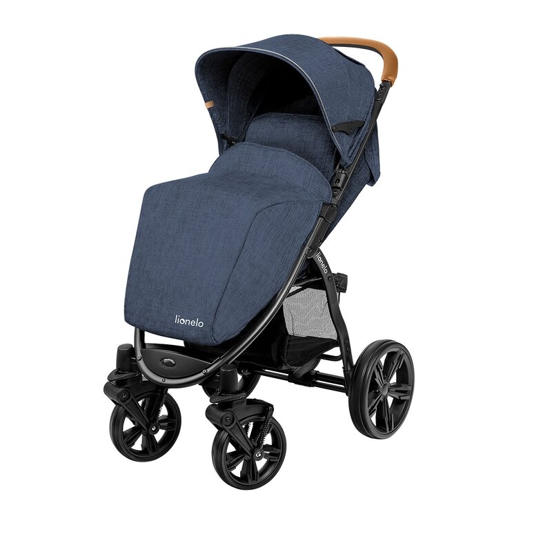 Lionelo - Carucior sport Annet Plus, De la nastere, Cu accesorii, 0- 22 Kg, Albastru Denim