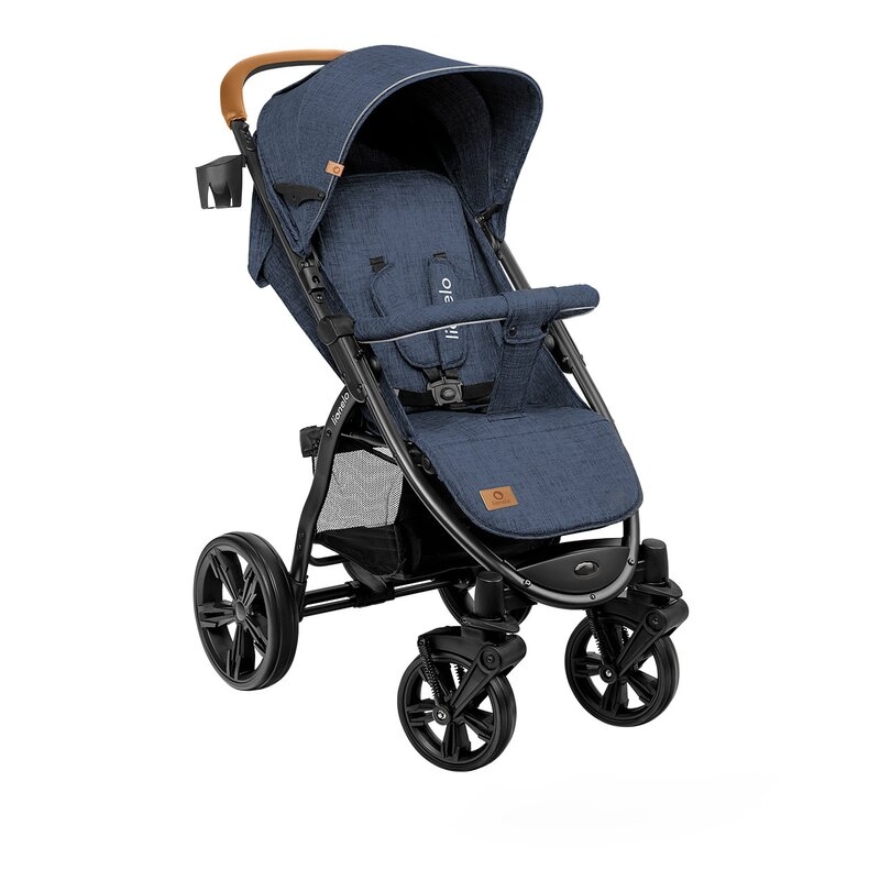 Lionelo - Carucior sport Annet Plus, De la nastere, Cu accesorii, 0- 22 Kg, Albastru Denim