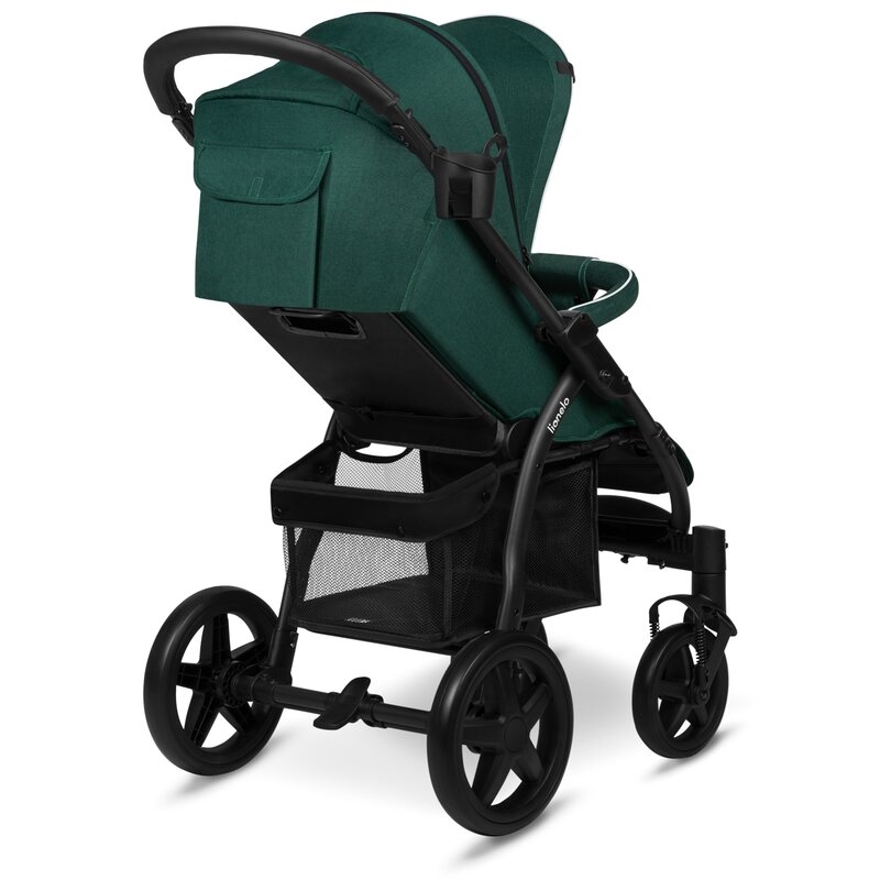 Lionelo - Carucior sport Annet Plus, De la nastere, Cu accesorii si capotina XXL reglabila, 0 - 22 Kg, Conform cu standardele europene de securitate EN1888-1 si EN1888-2, Verde