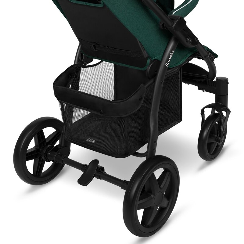 Lionelo - Carucior sport Annet Plus, De la nastere, Cu accesorii si capotina XXL reglabila, 0 - 22 Kg, Conform cu standardele europene de securitate EN1888-1 si EN1888-2, Verde