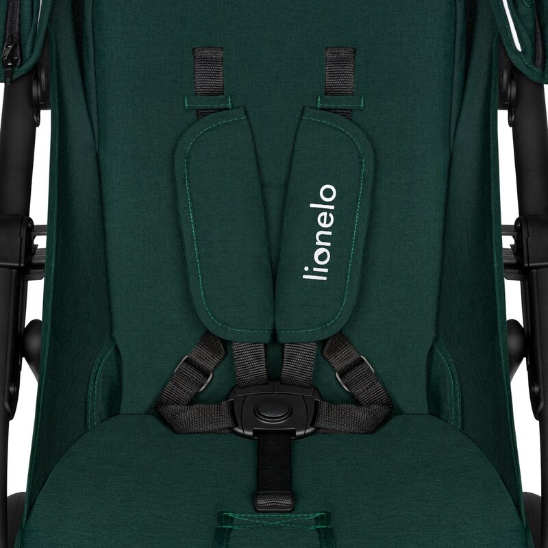 Lionelo - Carucior sport Annet Plus, De la nastere, Cu accesorii si capotina XXL reglabila, 0 - 22 Kg, Conform cu standardele europene de securitate EN1888-1 si EN1888-2, Verde