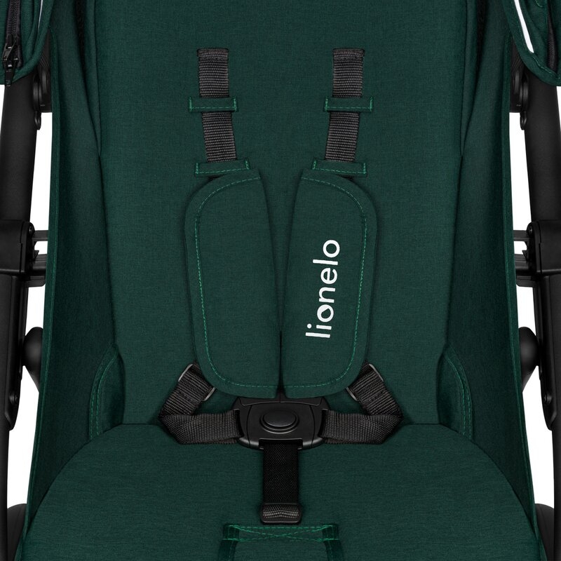 Lionelo - Carucior sport Annet Plus, De la nastere, Cu accesorii si capotina XXL reglabila, 0 - 22 Kg, Conform cu standardele europene de securitate EN1888-1 si EN1888-2, Verde