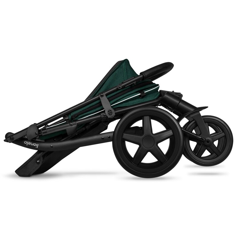 Lionelo - Carucior sport Annet Plus, De la nastere, Cu accesorii si capotina XXL reglabila, 0 - 22 Kg, Conform cu standardele europene de securitate EN1888-1 si EN1888-2, Verde