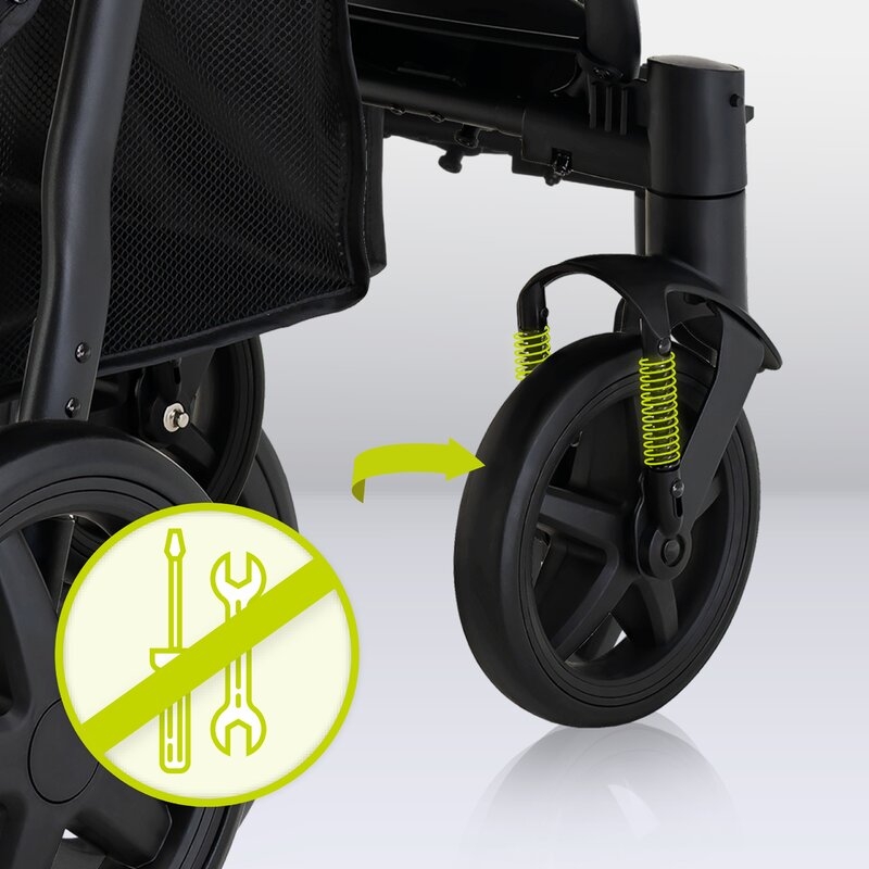 Lionelo - Carucior sport Annet Plus, De la nastere, Cu accesorii si capotina XXL reglabila, 0 - 22 Kg, Conform cu standardele europene de securitate EN1888-1 si EN1888-2, Verde