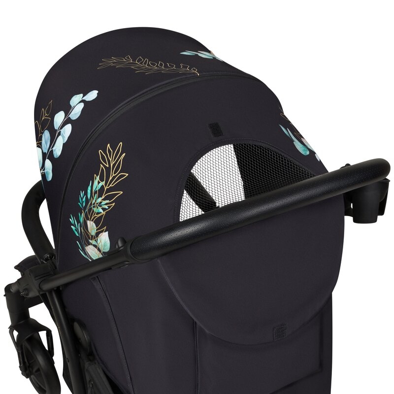 Lionelo - Carucior sport Annet Plus, Editie limitata, De la nastere, Cu accesorii si capotina XXL reglabila, 0 - 22 Kg, Conform cu standardele europene de securitate EN1888-1 si EN1888-2, Negru